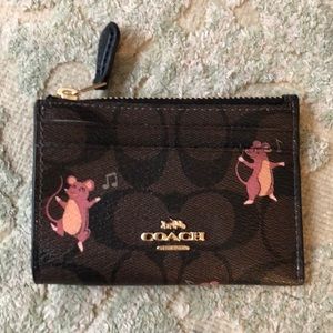 COACH zipper coin purse